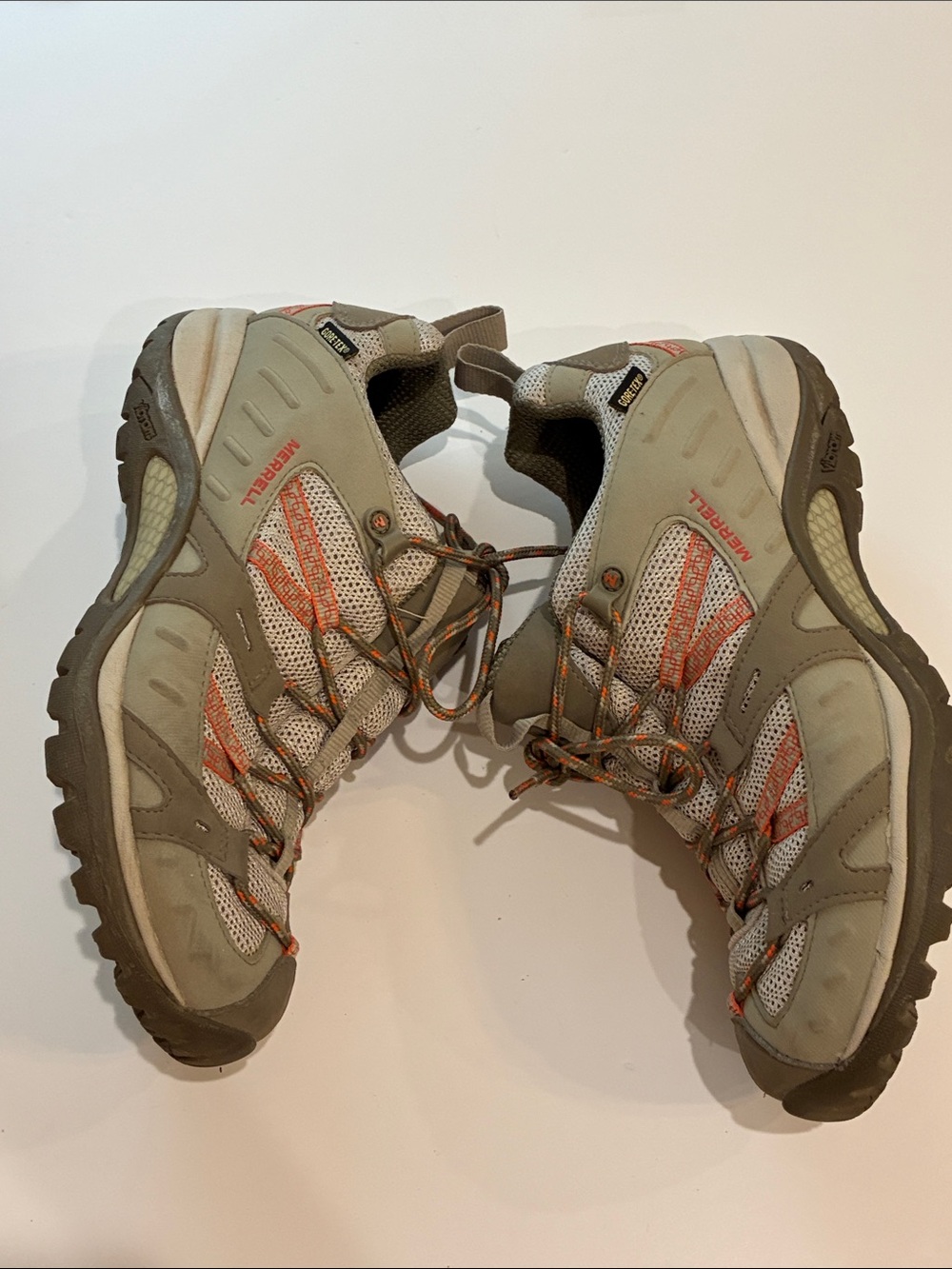 Merrell Siren Sport Hiking Shoes | Size 10 | Gray & Orange - Like New